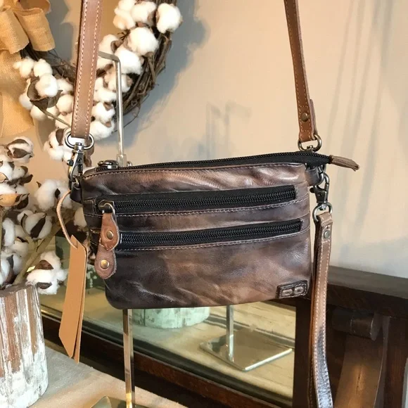 NWT Bed Stu Leather Viana Crossbody Belt Bag Wristlet Tonic Breeze MSRP $180 - Picture 6 of 14